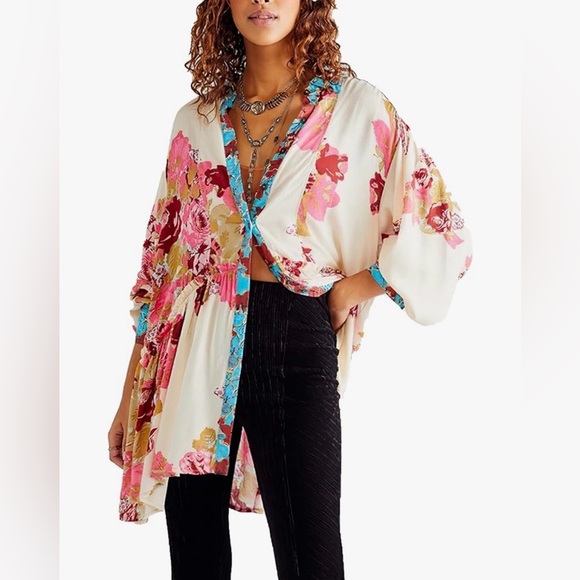 Free People Tops - Free People Brunch A Bunch Boho Tunic Shirt L